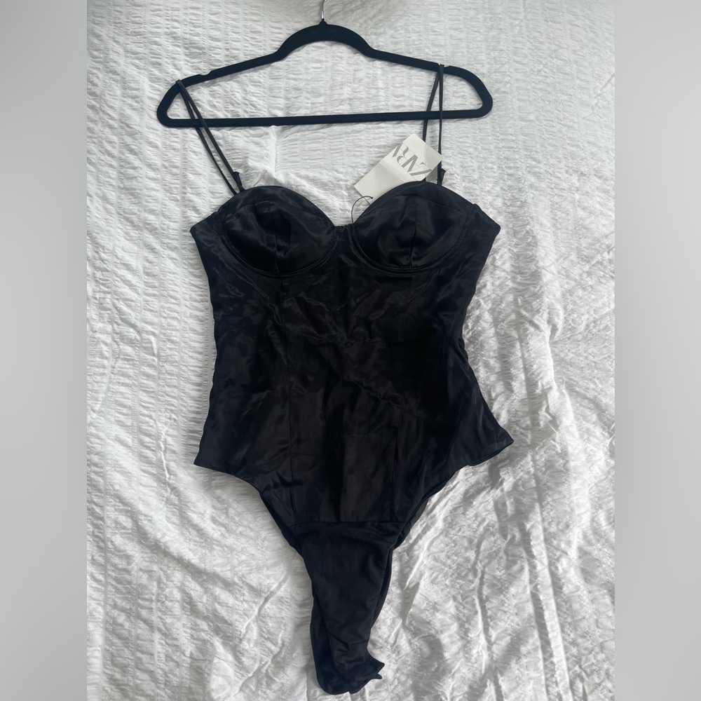 Black zara bodysuit
